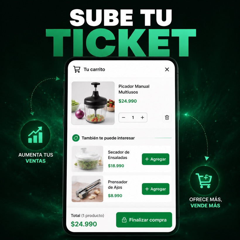 Sube tu ticket con upsells