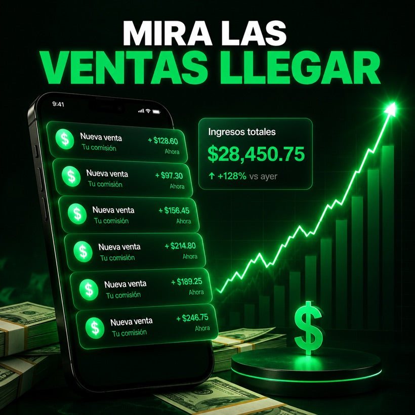 Mira las ventas llegar